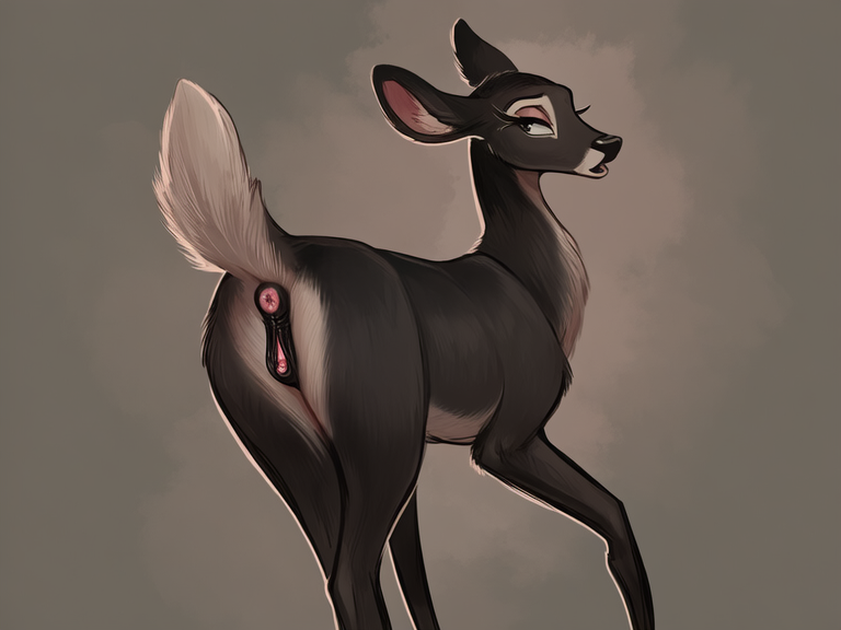 cookie-girl ai_generated feral feral_only deer deer_girl deer_ears deer_tail presenting_hindquarters presenting_anus equine_pussy equine_anus anatomically_correct_pussy anatomically_correct doe feminine eyelashes long_eyelashes bedroom_eyes from_behind_view leg_up tail_lift open_mouth realistic realistic_feral realistic_anatomy