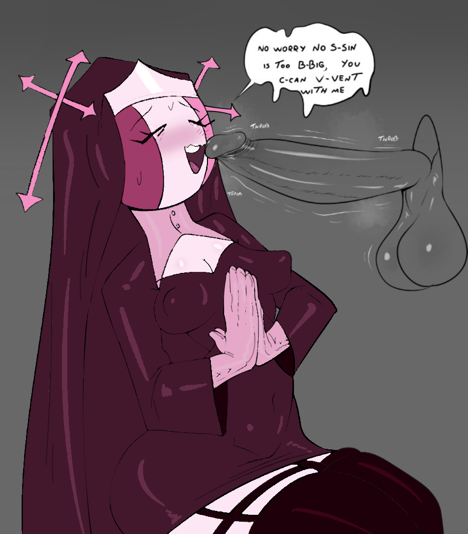 1 boys, 1 girl, balls, friday night funkin, glory hole, imminent fellatio, imminent oral, midfight masses, nun, nun outfit, sarvente (dokki.doodlez), sitting, tagme, tayuri