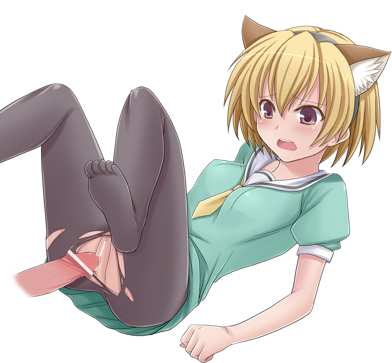 07th_expansion bar_censor cat_ears censored higurashi_no_naku_koro_ni houjou_satoko imminent_sex pussy sailor_suit tagme