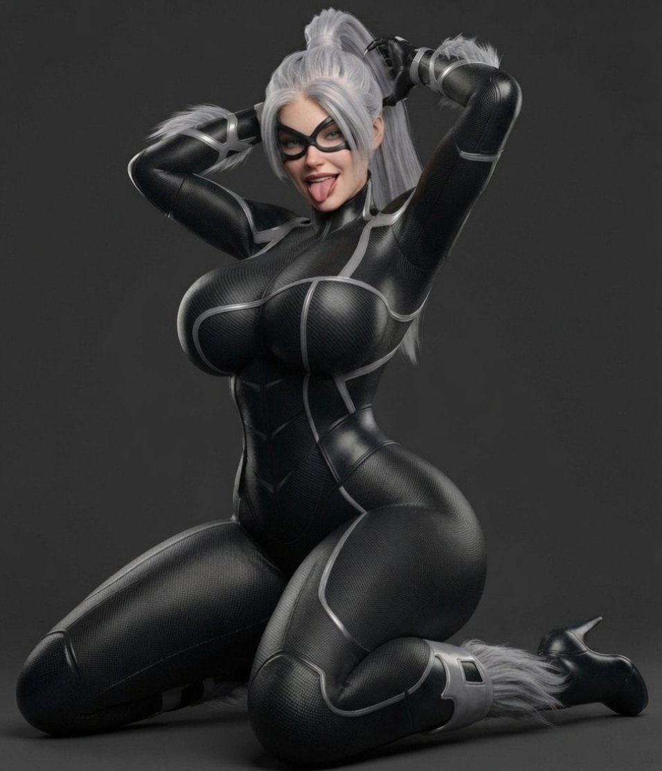 1girls, 2026, 3d, 3d (artwork), alluring, big breasts, black cat (insomniac), black cat (marvel), bodysuit, breasts, bursting breasts, curvaceous, curvaceous body, curvaceous female, curvaceous figure, curvaceous hips, curvy, curvy body, curvy female, curvy figure, curvy hips, domino mask, dxxpdxxp, enticing, eyemask, felicia hardy, female, hips, hourglass figure, huge breasts, large breasts, light-skin, light-skinned female, looking at viewer, marvel, marvel comics, mask, masked, masked female, massive breasts, ponytail, seducing, seductive, seductive look, seductive pose, shiny, shiny clothes, skin tight, smile, smiling, smiling at viewer, spider-man (insomniac series), spider-man (series), superheroine, teasing, teasing viewer, temptation, tempting, tempting viewer, thick, thick breasts, thick hips, thick thighs, tight clothes, tight clothing, tongue, tongue out, voluptuous, voluptuous female, white hair, wide hips