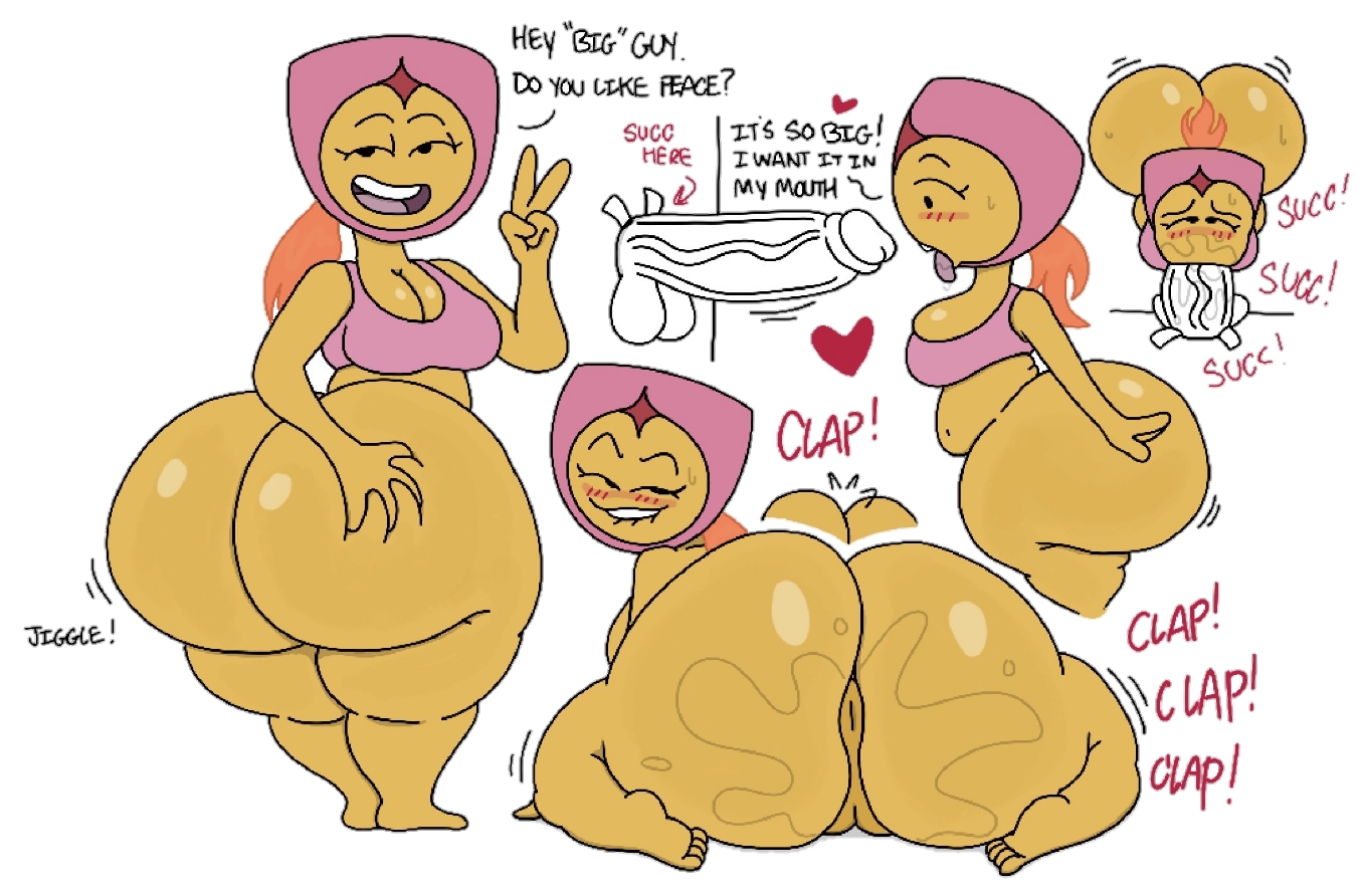 1girls, adventure time, big ass, big butt, cartoon network, chubby, chubby female, female, fionna and cake, hbo max, helmet, naked, nude, nude female, orange hair, tagme, theslashfive, venus cantrix (fionna and cake), yellow body, yellow skin