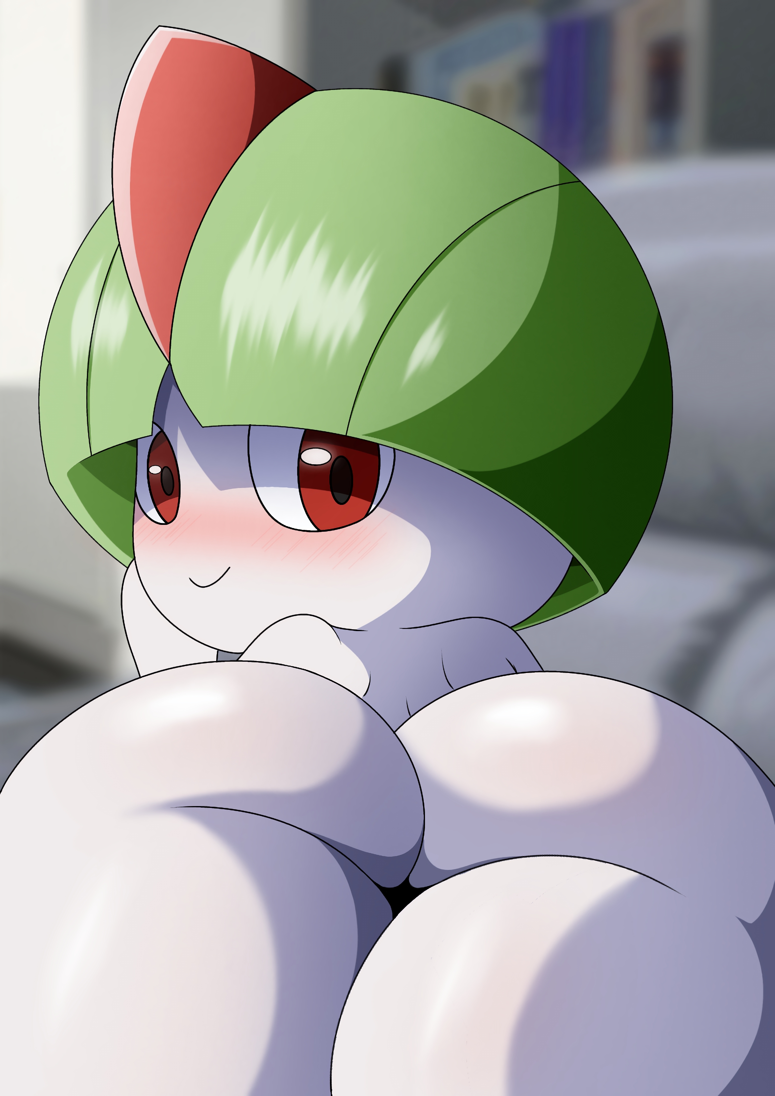 ass, ass cheeks, ass focus, blush, butt focus, dibujosymas, pokemon, ralts