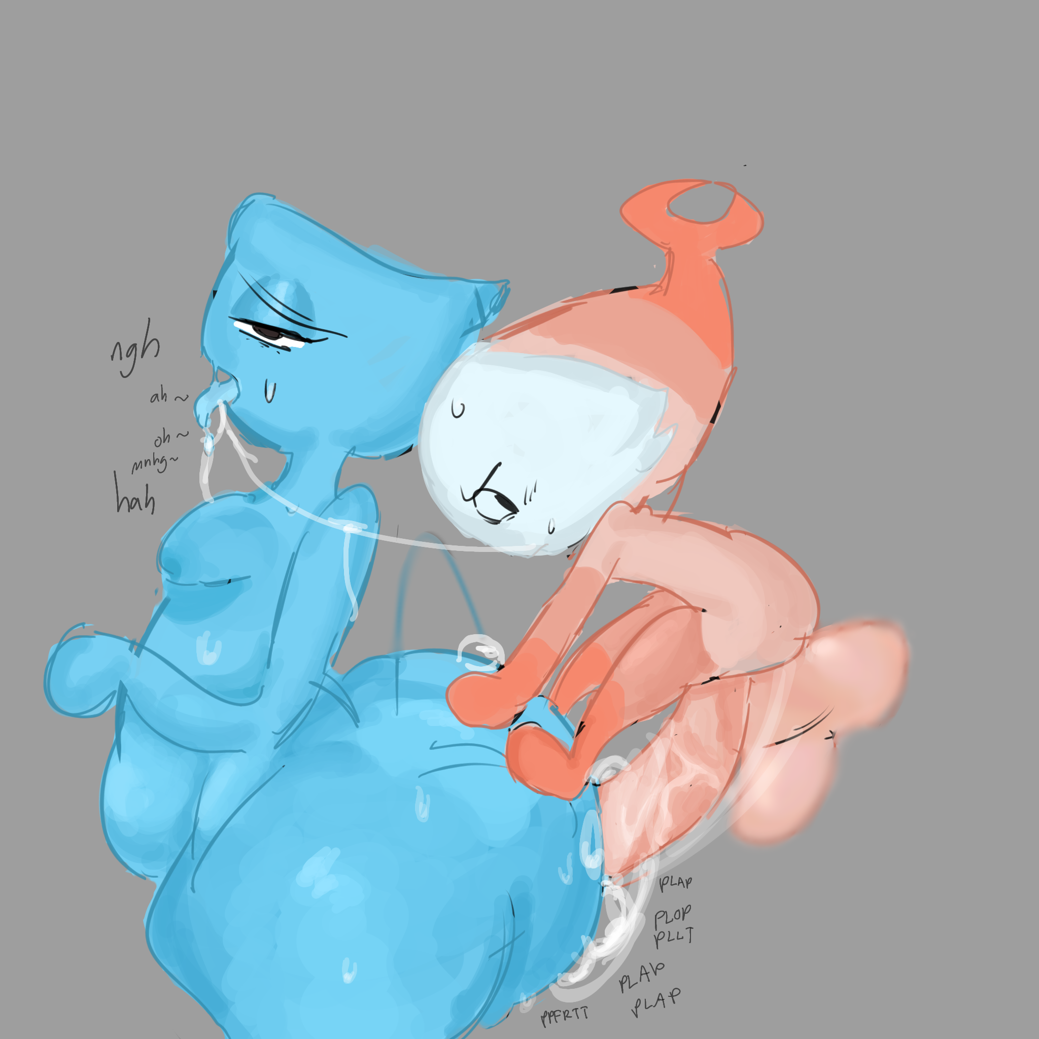2boys, big ass, dandy's world, fat ass, femboy, finn (dandy's world), gay, male, male only, peaksterheh, penetration, roblox game, shortstack, shrimpo (dandy's world), size difference, spit trail, sweaty ass, tongue out