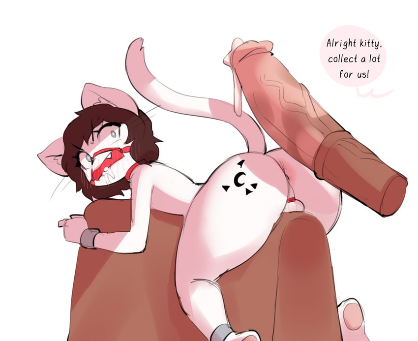 2boys, angry, angry expression, angry face, animal penis, anthro, anthro male, aubrey (iceink), bad end, bondage, borvar, bound, breeding mount, breeding slave, brown hair, commission, cute, drool, drool string, drooling, equine, equine penis, felid, feline, feline humanoid, femboy, feral, feral on anthro, furry, furry male, gag, gagged, gay, helpless, horse, horsecock, imminent anal, imminent rape, imminent sex, imminent zoophilia, looking at penis, penis awe, rape, ruined life, sex slave, smaller male, tattoo, tattoo on butt, this is your life now, unwilling participant, unwilling slave, yaoi, zoophilia