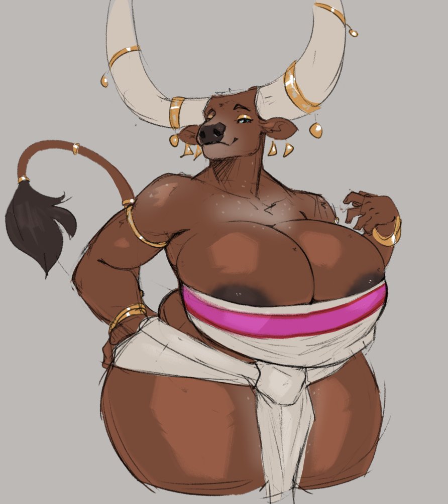 1girls, anthro, big breasts, chel (cosplay), horns, huge breasts, jezzlen, large breasts, tail, thick thighs