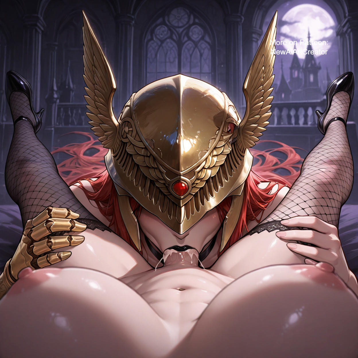 1girl, ai generated, armor, blowjob, breasts, elden ring, fellatio, fishnet stockings, fromsoftware, futa pov, high heels, incest, large breasts, malenia (elden ring), malenia blade of miquella, mother and daughter, newaiartcreator, nipples, nude, nude female, oral, oral sex, penis in mouth, pov, queen marika the eternal, spread legs, winged helmet