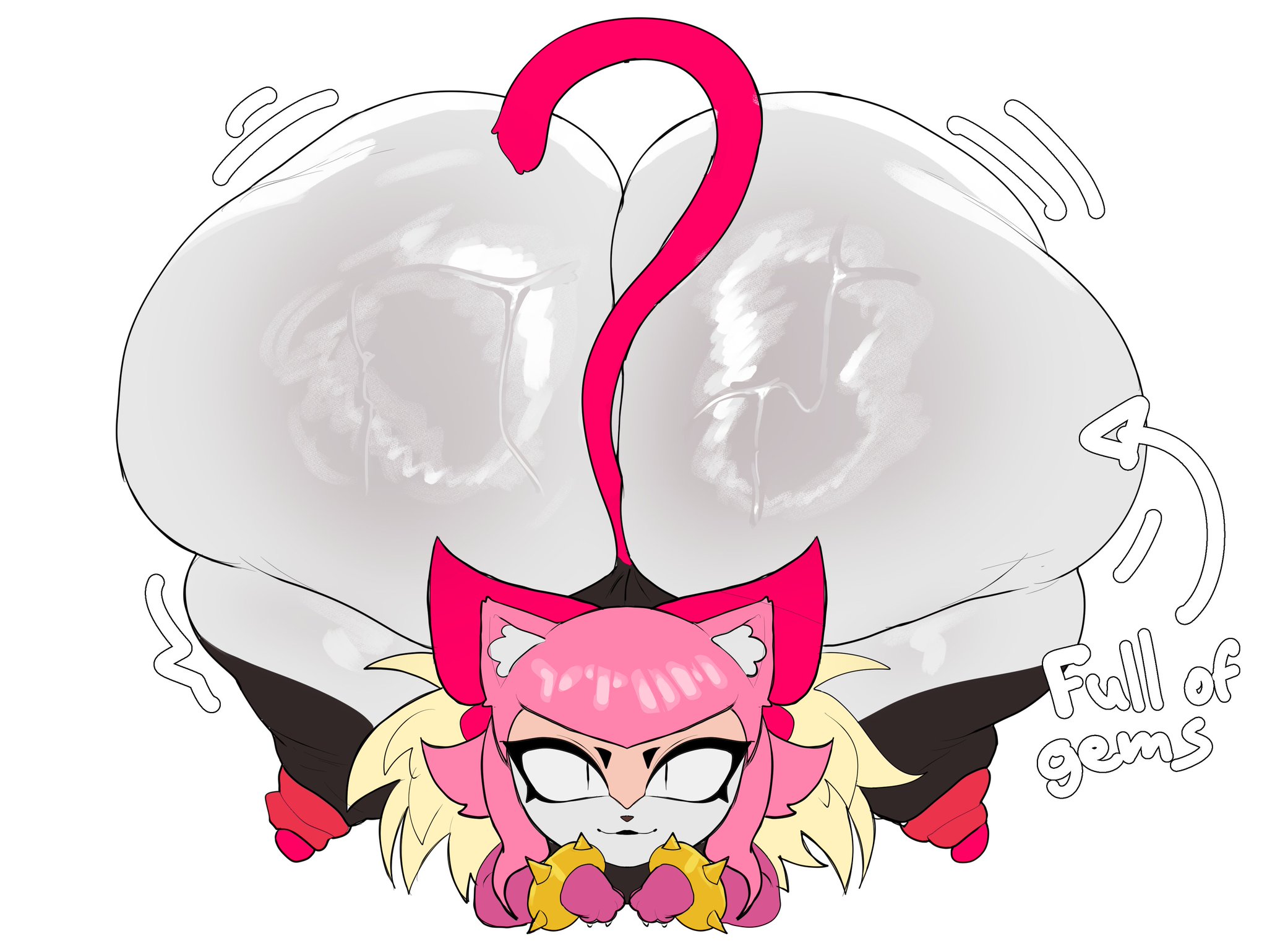 brawl stars, feline, huge ass, melodie (brawl stars), motylek, tagme