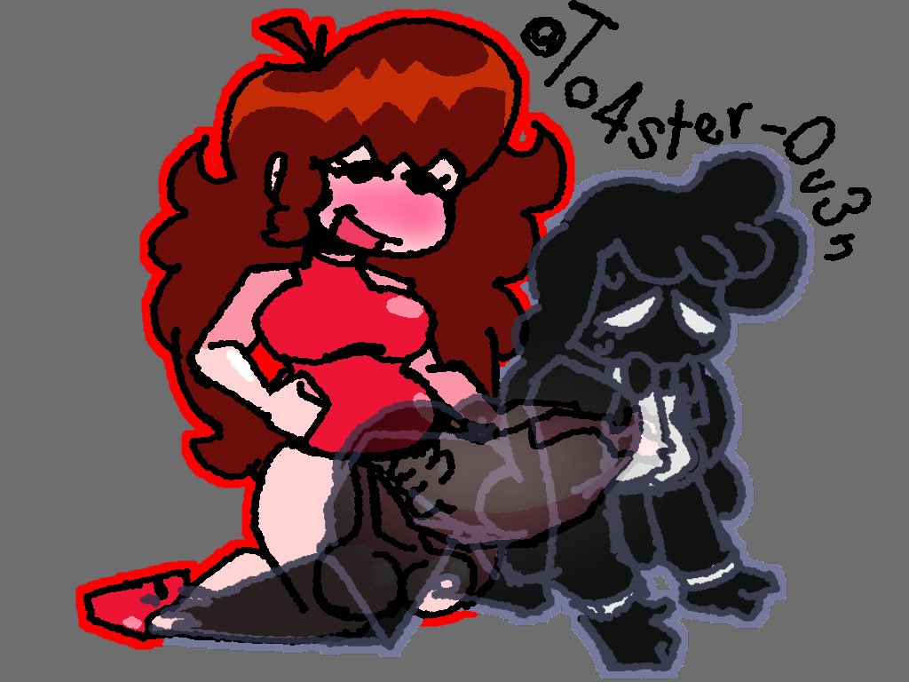 1futa, 1girls, auburn hair, balls, bent over, big balls, big penis, black body, black bowtie, black eyes, black hair, black suit, blush, bowtie, clothed, clothed female, clothed futa, clothed sex, clothing, cock, dick, doggy style, female, friday night funkin, friday night funkin mod, from behind, futa mommy gf, futa on female, futanari, ghost, ghost girl, ghost twins (fnf mod), girlfriend (friday night funkin), heels, huge cock, intersex, large penis, long hair, marie (ghost twins) fnf, mouth open, on knees, open mouth, open smile, penetration, penis, red dress, red heels, see-through, sex, sex from behind, smile, suit, to4ster-0v3n (artist), white eyes, white shirt