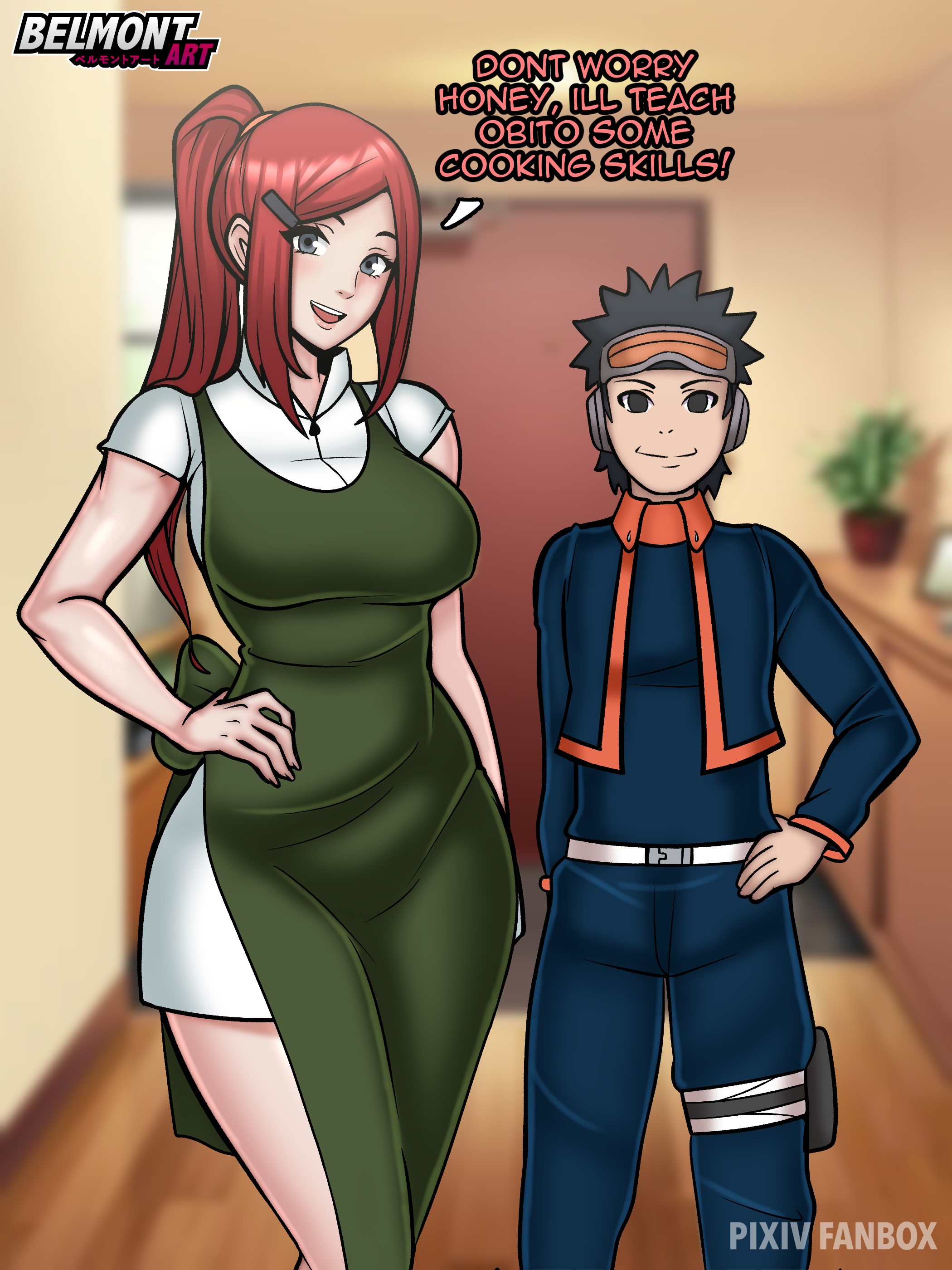 1boy, 1boy1girl, 1girls, absurd res, absurdres, affair, age difference, bandage, bandaged leg, bare legs, bare thighs, before and after, belmont, betrayal, big breasts, black eyes, black hair, black-haired male, blue eyes, blush, breasts, busty, canon couple, cheating, cheating wife, clothed, clothing, couple, cucked by student, cuckold, cuckold pov, dialogue, dress, english text, erect nipples, erect nipples under clothes, female, fully clothed, goggles, goggles on head, green dress, hairclip, hand on hip, height difference, hi res, high resolution, highres, hips, hourglass figure, husband and wife, indoors, jacket, kushina uzumaki, large breasts, lips, lipstick, long dress, long fingernails, long nails, long skirt, looking at viewer, makeup, male, male/female, married couple, mature, mature female, milf, minato namikaze, namikaze minato, naruto, naruto (series), naruto shippuden, naruto: road to ninja, netorare, nipple bulge, ntr, older female, older female and younger male, open mouth, pink lips, pink lipstick, ponytail, pov, pov eye contact, pov male, red hair, red-haired female, shonen jump, shorter male, shounen jump, shueisha, size difference, skirt, smaller male, smile, smiling, smiling at viewer, spiky hair, story, straight, student, taller female, teacher, teacher and student, teenage male, teenager, text, thigh strap, tied hair, uchiha obito, uzumaki kushina, very high resolution, watermark, weekly shonen jump, weekly shounen jump, wide hips, younger male