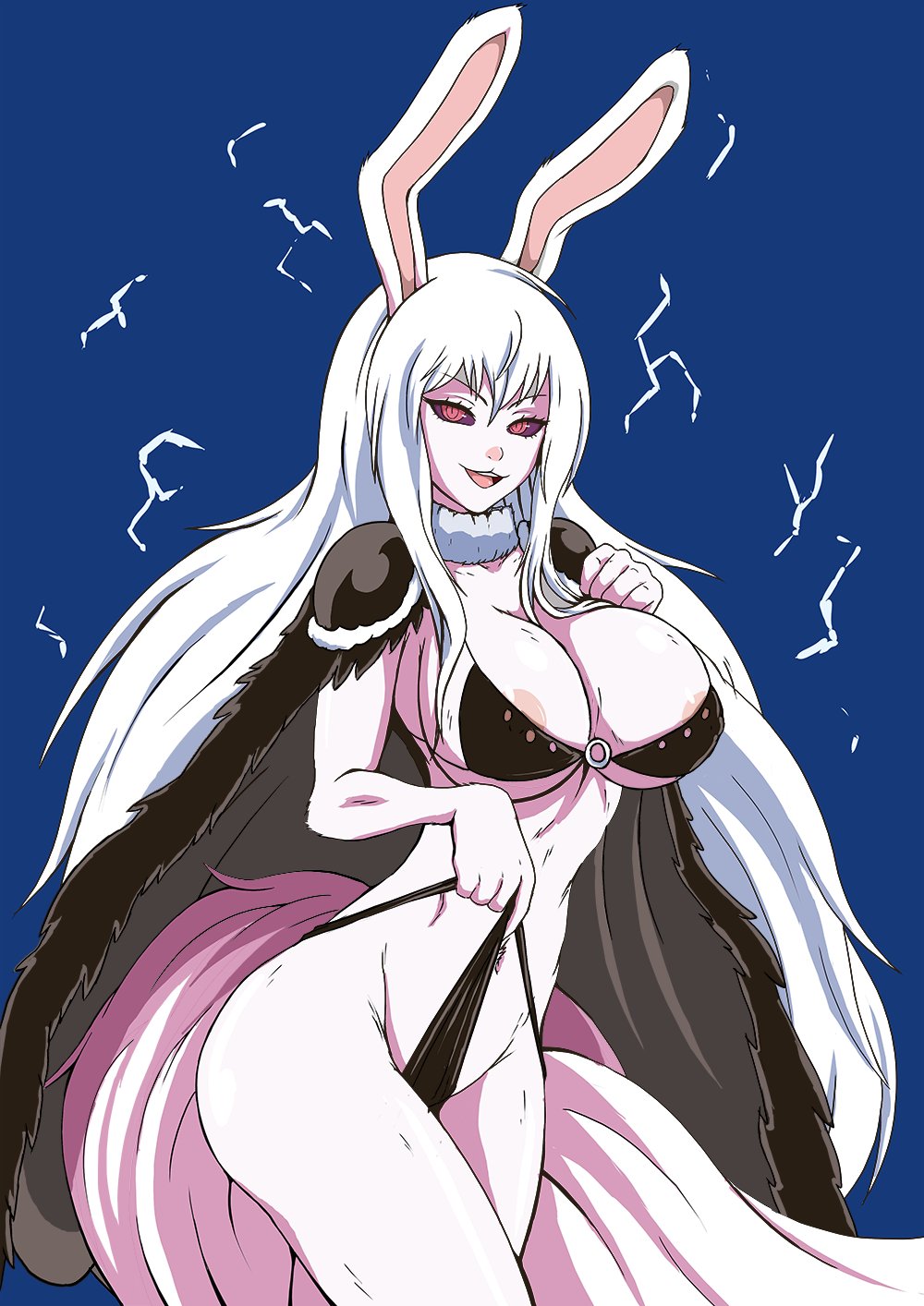 1girls animal_humanoid anthro beast_pirates beast_pirates_(cosplay) biped black_sclera carrot_(one_piece) female female_only fur hair humanoid lagomorph lagomorph_humanoid leporid_humanoid long_ears long_hair looking_at_viewer mammal mammal_humanoid minkmen_(one_piece) nude one_piece rabbit_humanoid red_eyes solo sulong_carrot white_body white_ears white_fur white_hair ydraw4fun