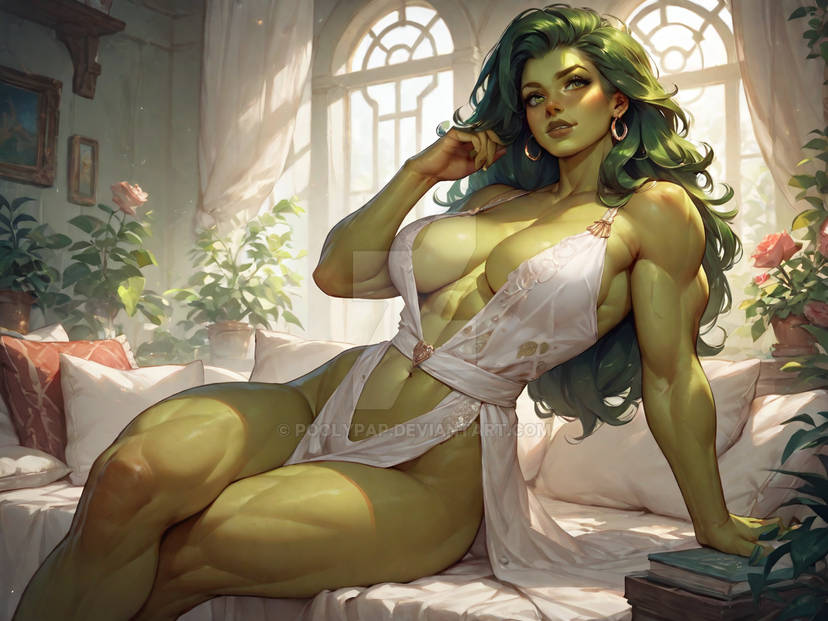 1girls abs ai_generated ass big_ass big_breasts breasts bubble_butt female female_only giant_breasts green-skinned_female green_body green_eyes green_hair green_skin huge_breasts hulk_(series) jennifer_walters lingerie marvel marvel_comics massive_ass muscular muscular_arms muscular_female she-hulk solo solo_female superheroine thick_thighs wide_hips