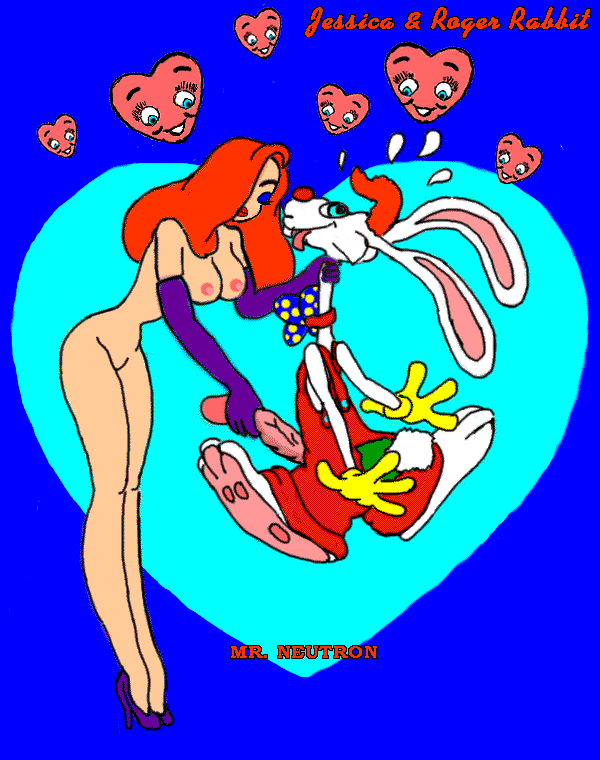 1anthro 1girls canon_couple disney female human jessica_rabbit male married_couple mr._neutron nipples penis roger_rabbit straight who_framed_roger_rabbit