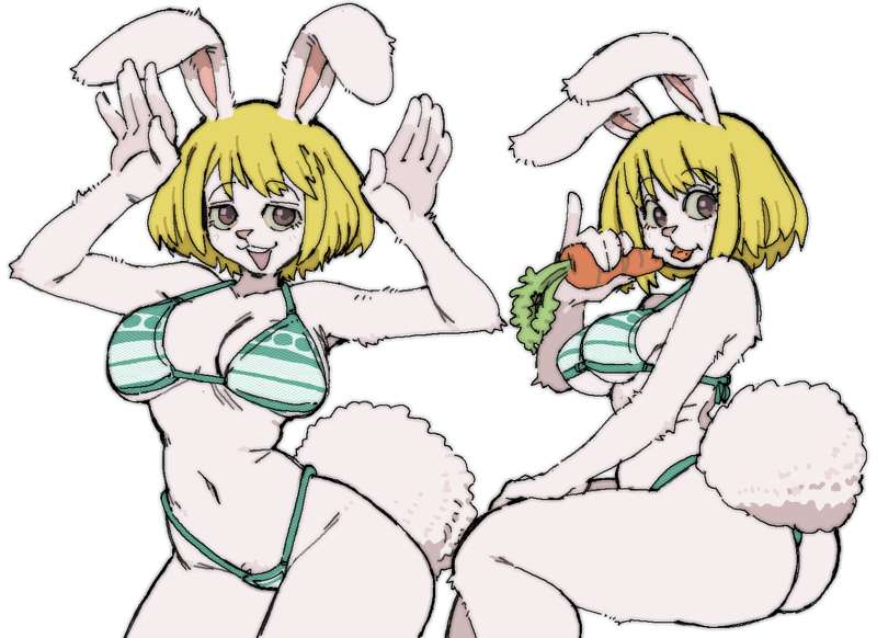 1girls, blonde hair, blonde-haired female, carrot (one piece), female, female only, one piece, pantsu ripper