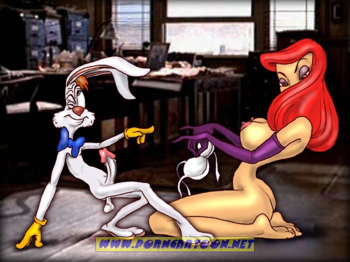 1anthro 1girls canon_couple disney female human jessica_rabbit male married_couple nipples penis porncartoon roger_rabbit straight tagme testicles who_framed_roger_rabbit