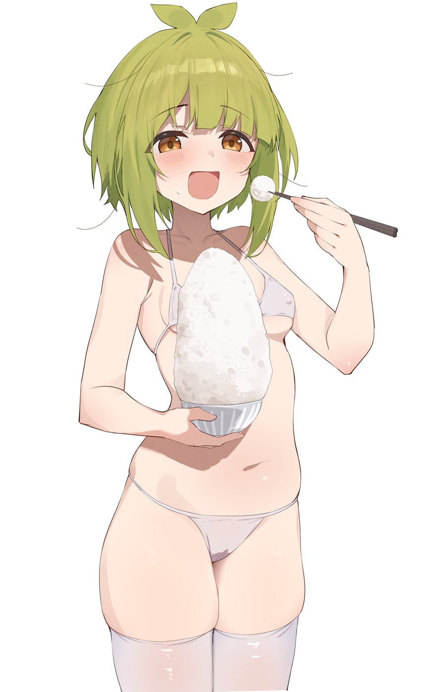 bashame_meme green_hair hot_girl shikanoko_nokonoko_koshitantan