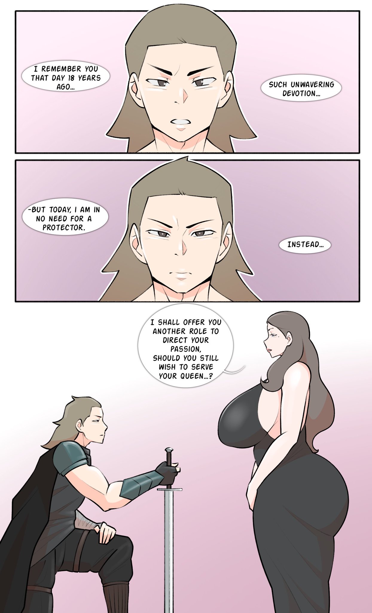 1boy, 1boy1girl, 1girls, age difference, ass, ass bigger than head, big ass, big breasts, big thighs, breasts, breasts bigger than head, comic, curvaceous, curvy, curvy figure, dialogue, digital media (artwork), english text, female, hips, hourglass figure, huge ass, huge breasts, huge thighs, incest, jopuari, large ass, large breasts, large thighs, legs, light skin, light-skinned female, mature, mature female, older female, older female and younger male, original, original character, original characters, queen, royalty, slim waist, story, text, thick, thick hips, thick legs, thick thighs, thighs, thighs bigger than head, voluptuous, waist, wide hips, wide thighs, younger male