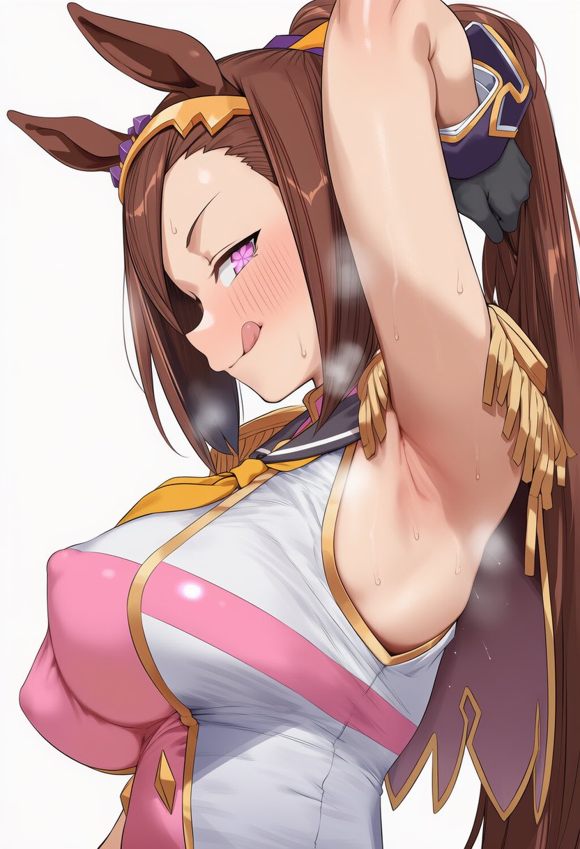 1girls, ai generated, animal ears, anthropomorphization, eyes, female, hair, legs, nipple bulge, nipples visible through clothing, sakura bakushin o (umamusume), skin, tagme, umamusume, umamusume pretty derby, young