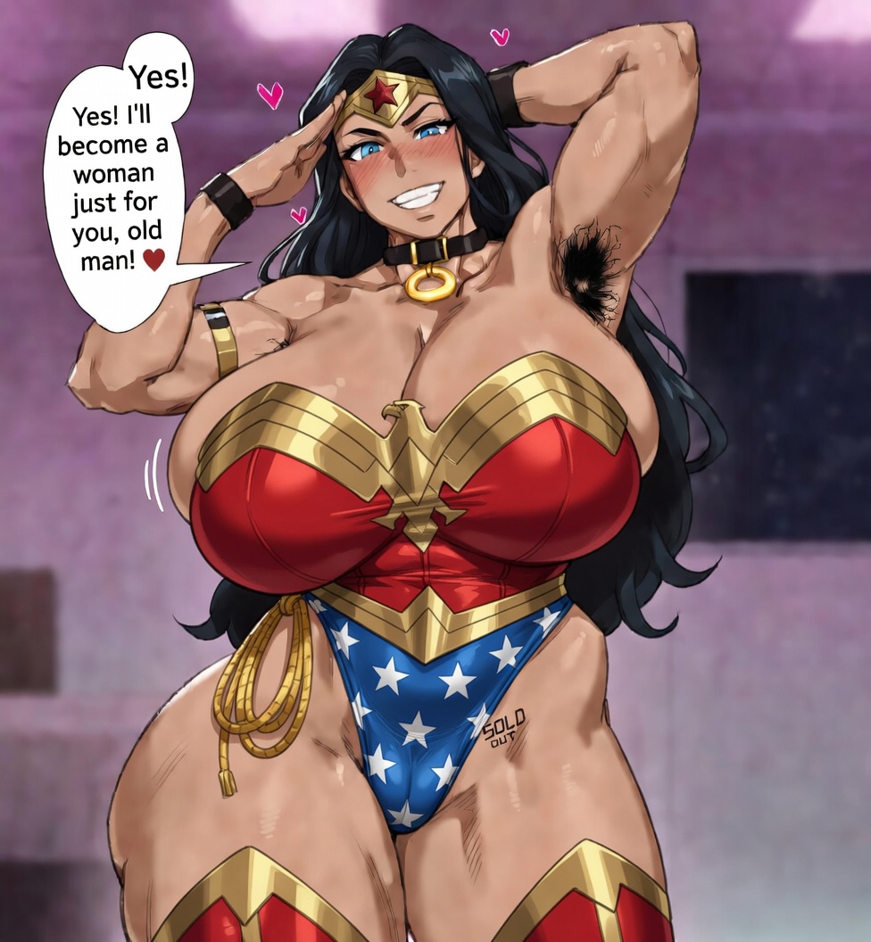 ai generated, big ass, big breasts, dc comics, justice league, kunaboto (style), wonder woman, wonder woman (series)