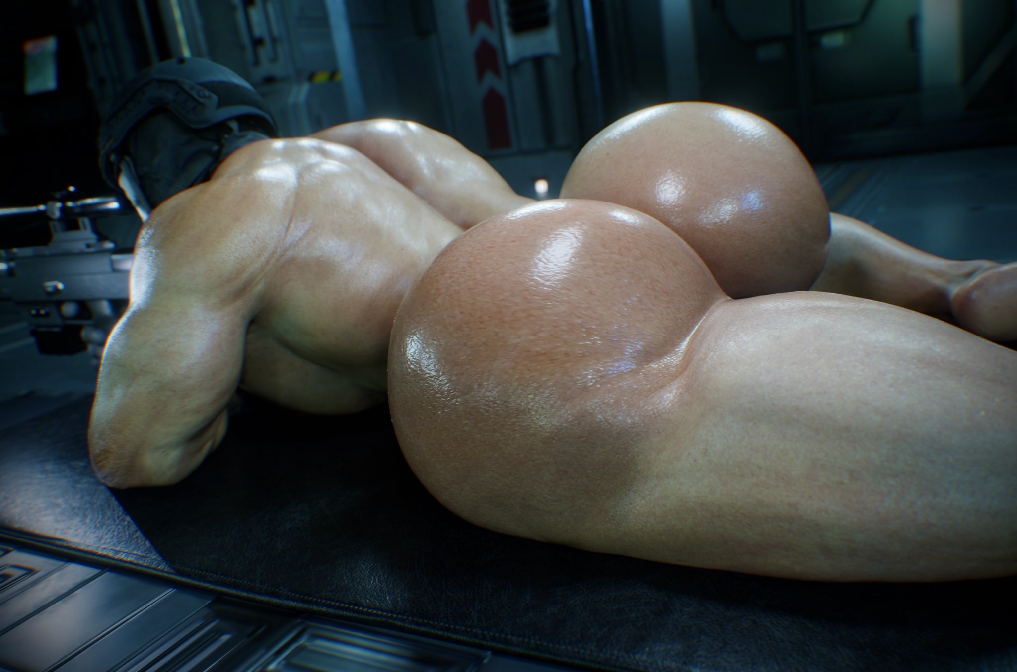 1boy, ass, ass focus, bara, big ass, big butt, bubble ass, bubble butt, butt, call of duty, dace renders, dat ass, dat butt, fat ass, fat butt, gay, ghost (modern warfare 2), huge ass, huge butt, large ass, large butt, male, male only, mask, masked, masked male, muscular, muscular male, naked male, round ass, round butt, showing ass, simon riley, sniper rifle, solo, thick ass, thick butt