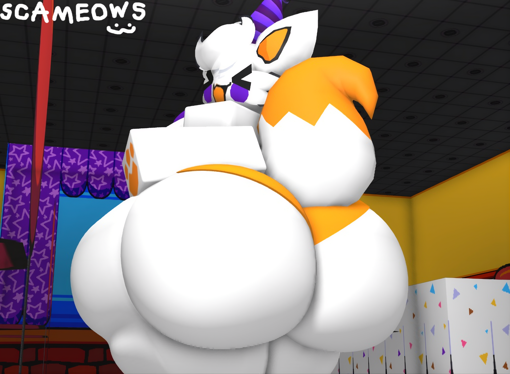 1female, 1girls, 1woman, 3d, alternate version at source, alternate version available, artist name, artist signature, ass, ass focus, big ass, big ass (female), bottom heavy, bottom heavy female, bubble ass, bubble butt, butt focus, clothed, clothed female, enormous ass, female, five nights at frickbears, five nights at frickbears 3, furry, furry female, furry only, huge ass, huge butt, large ass, large butt, lolbit, lolbit (fnaf), lolbit (frickbears), massive ass, massive butt, request, requested, roblox, roblox studio, robloxian, scameows, signature, solo, thicc thighs, thick thighs, watermark, watermarked at source