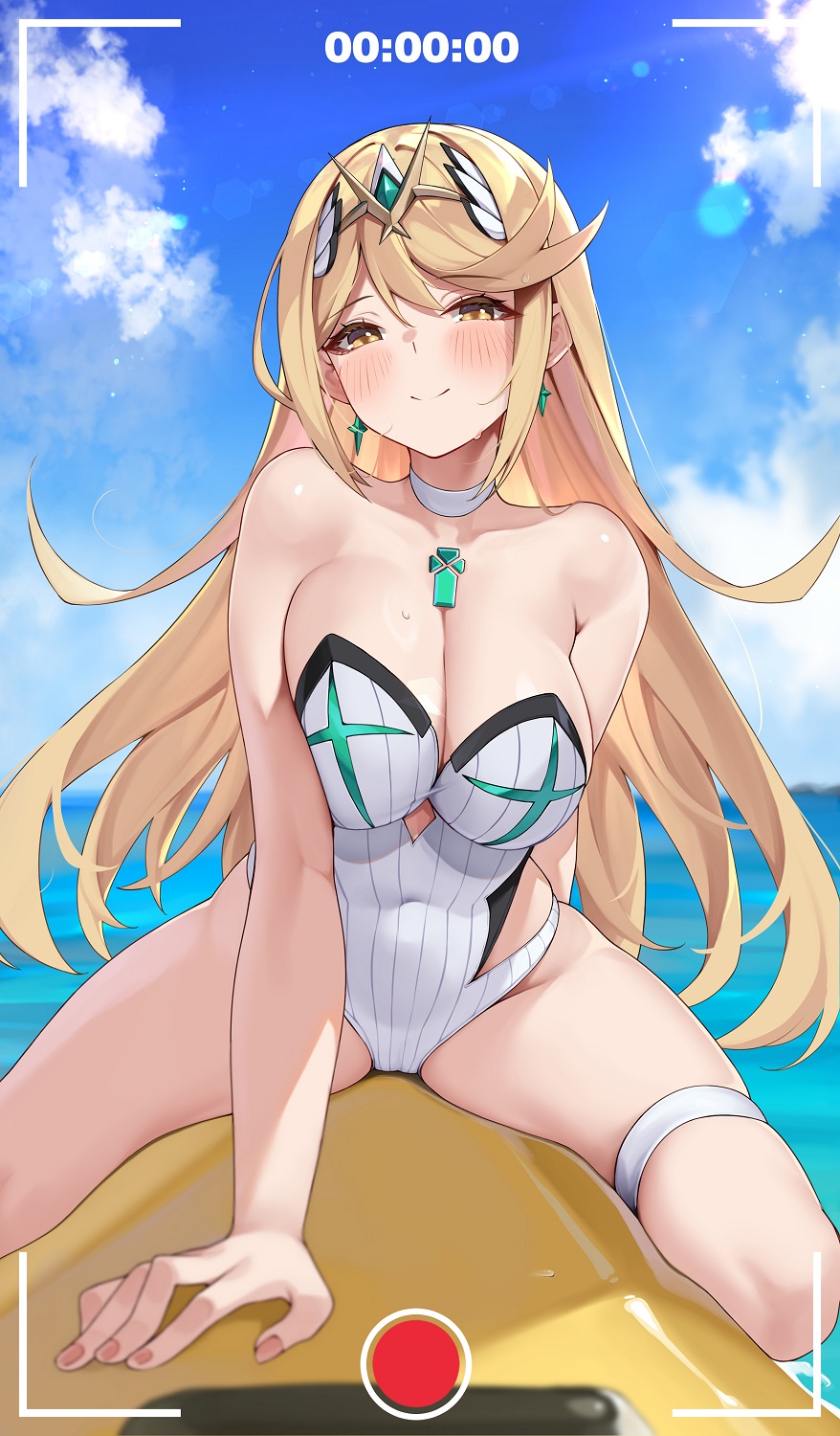 1girls blonde_hair blonde_hair breasts female female_focus female_only long_hair looking_at_viewer matriks matrix16 mythra mythra_(xenoblade) nintendo solo super_smash_bros. super_smash_bros._ultimate swept_bangs tagme thighs white_background xenoblade_(series) xenoblade_chronicles_(series) xenoblade_chronicles_2 yellow_eyes