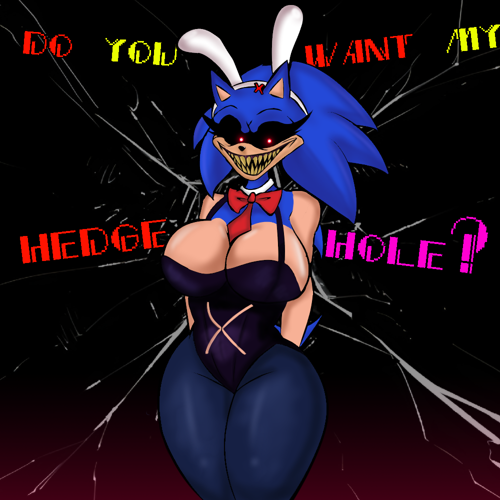 2011x anthro bunnysuit cleavage empty_eyes friday_night_funkin friday_night_funkin_mod hedgehog hedgehog_girl hellbelief obituary_jumpscare rabbit_costume rabbit_hole red_pupils rule_63 sharp_teeth sonic.exe sonic.exe_(series) sonic_(series) sonic_legacy_(fnf_mod) sonic_the_hedgehog tail text