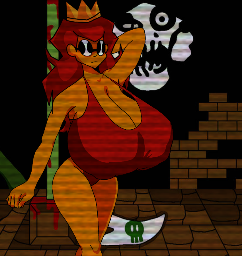 1girls alternate_version_available arm_up big_breasts bloxwhater_(edit) breasts breasts_bigger_than_head cleavage creepypasta crown damsel_(mario_85) female female_focus female_only gigantic_breasts hand_behind_head house_of_horrorbrews huge_breasts hyper hyper_breasts long_hair mario_(series) mario_85 nightmare_waifu nipple_bulge one-piece_swimsuit outdoors outside princess_peach princess_toadstool red_hair solo solo_female solo_focus stretched_clothing sunglasses super_mario_bros. swimsuit swimwear theluxusguy_(editor) themadguy_(editor) thick_thighs thighs tinted_eyewear vhs_filter