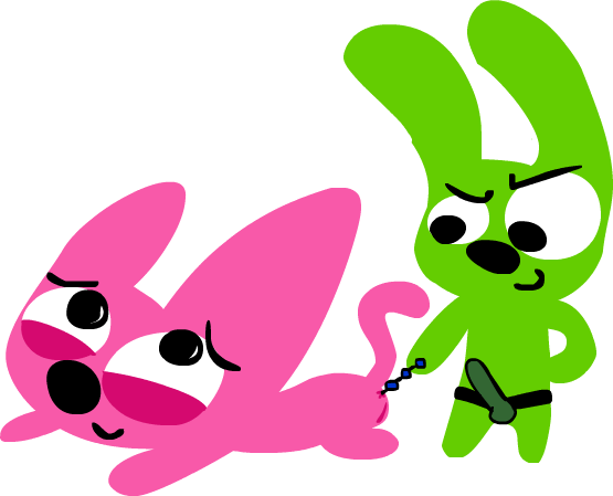 anal_beads anthro anthro_bunny anthro_cat anthro_on_anthro anthro_only bunny color colored cuntboy cuntboy_only eyes_up furry_only green_body hallmark hoops_&_yoyo hoops_(hoops_&_yoyo) intersex nytemare pink_body rabbit rule_34_(paheal) sex_toy sex_toy_insertion strap-on white_background yoyo_(hoops_&_yoyo)