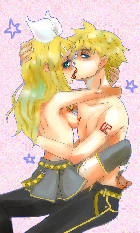 artist_request couple kagamine_len kagamine_rin kagamine_rin_(future_style) tagme vocaloid