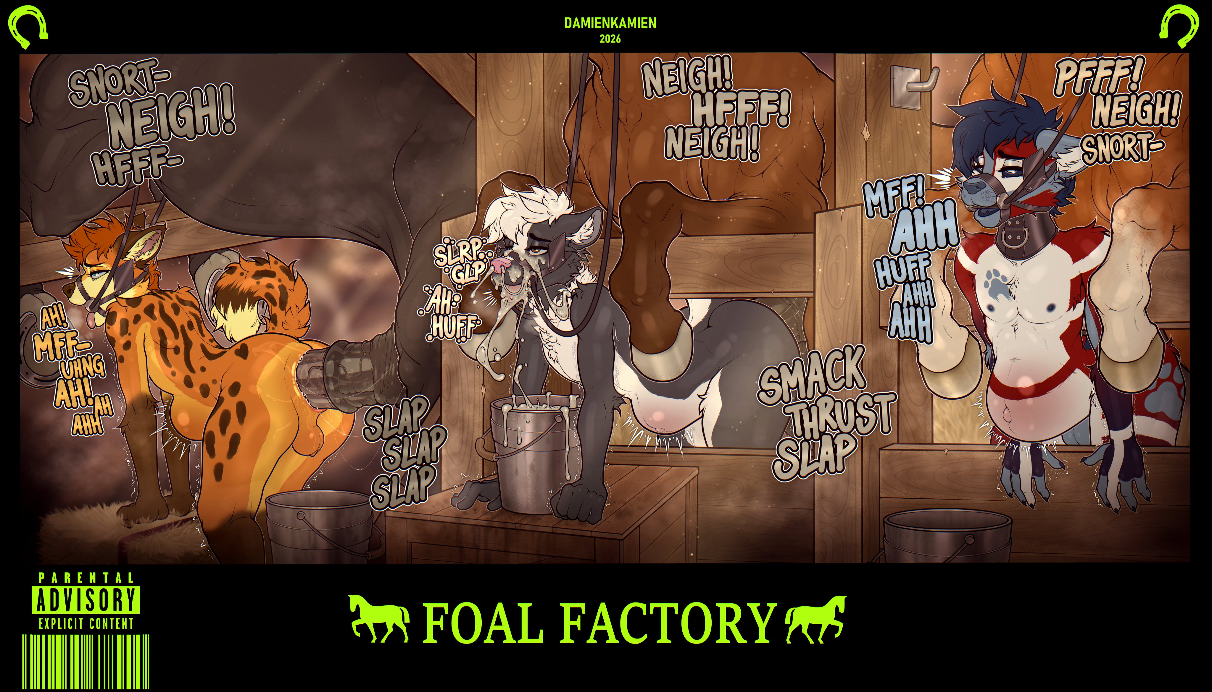 anthro, bondage, crossdressing, crossdressing (mtf), crossdressing male, damienkamien, femboy, feral, furry, gay, gay anal, homosexual, homosexual male, horse, horsecock, male, male only, male penetrated, male penetrating, male penetrating male, male/male, tagme
