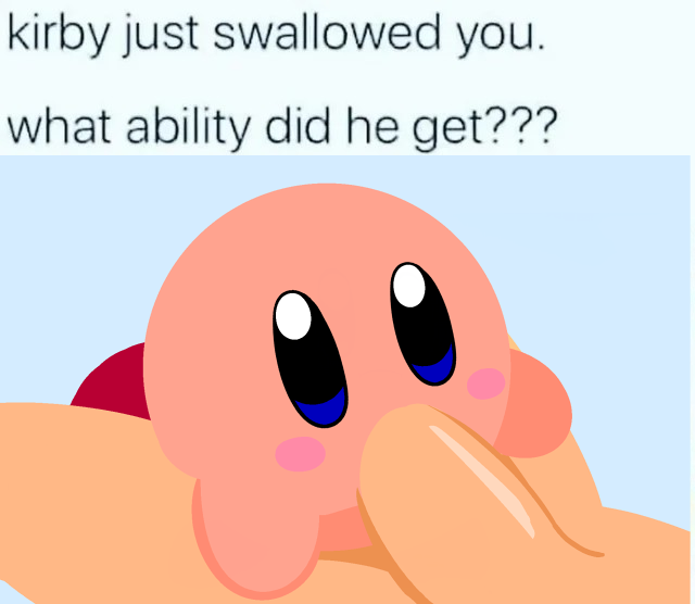 big_penis blush duo english english_text fellatio genitals human kirby kirby_(series) looking_at_another looking_at_partner male male/male mammal mark_m meme nintendo oral penile penis pink_body sex shaded simple_background simple_shading size_difference text video_games