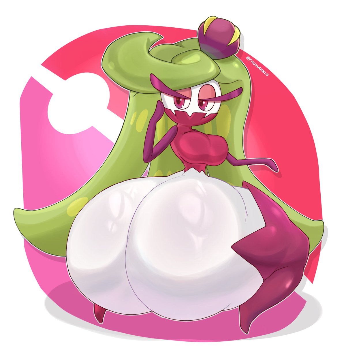 1girls, anthro, ass, ass bigger than head, ass focus, big ass, big breasts, breasts, female, female only, fromariels, game freak, huge ass, hyper, hyper ass, nintendo, pokemon, pokemon (species), solo, thick thighs, tsareena