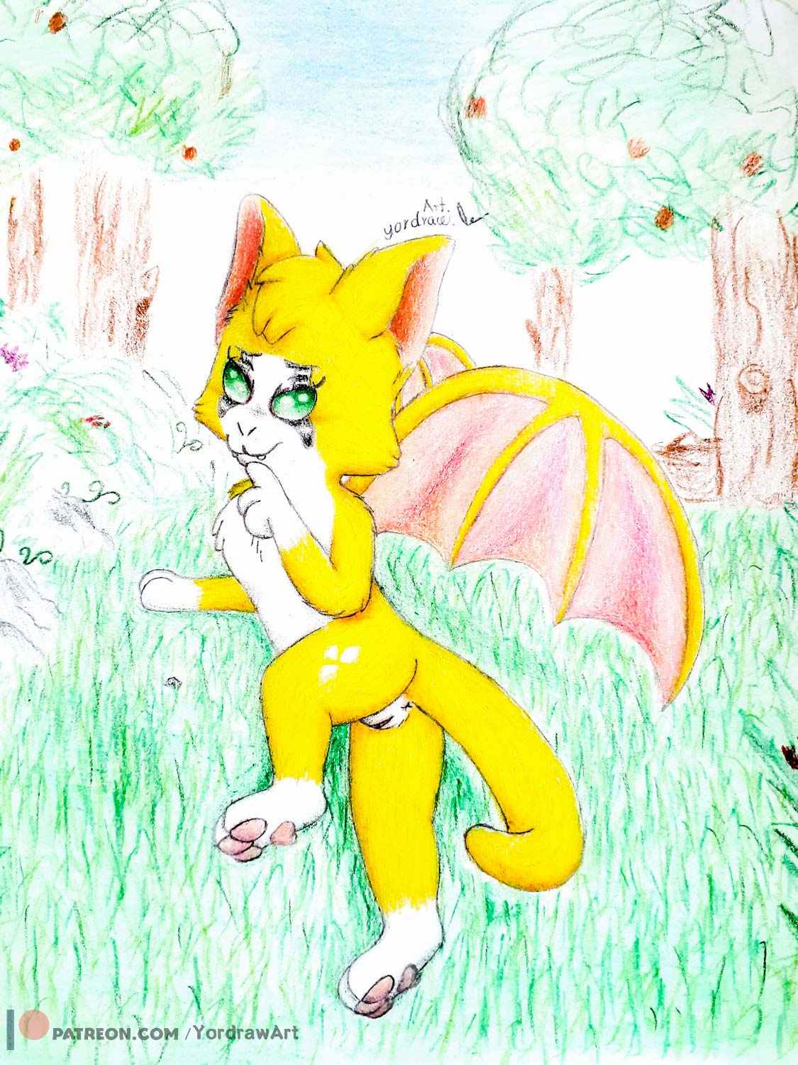 3:4 anthro chiropteran dust:_an_elysian_tail felid feline female fidget genitals hi_res mammal nimbat paws pussy solo video_games yordraw