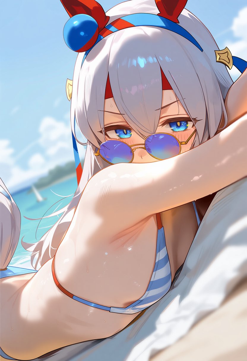 1girls, ai generated, animal ears, anthropomorphization, eyes, female, hair, legs, skin, tagme, tamamo cross (umamusume), umamusume, umamusume pretty derby, unknown artist, young
