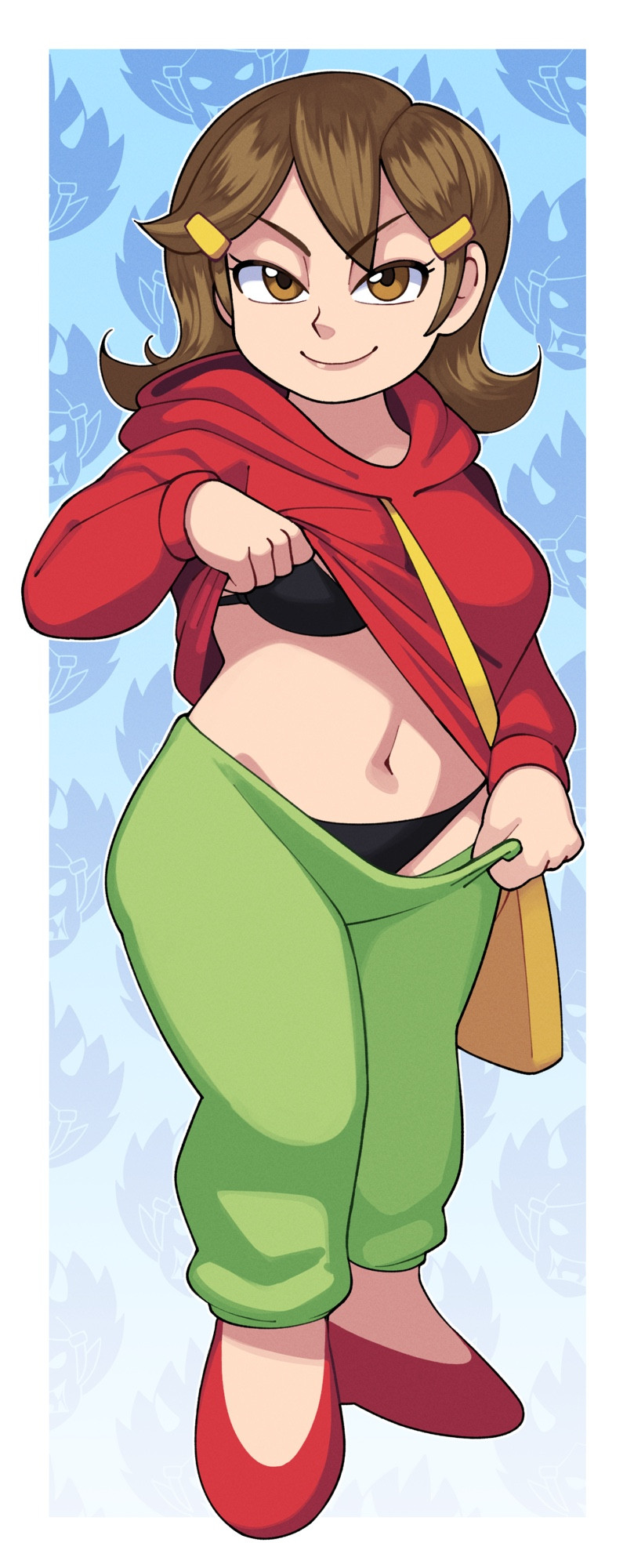 1girls, 5-volt, black bra, black panties, bluesky link, bluesky username, clothed, clothed female, female, flashing, flashing at viewer, looking at viewer, mature, mature female, milf, nintendo, suggestive, suggestive look, suggestive pose, wario (series), warioware, yamouri