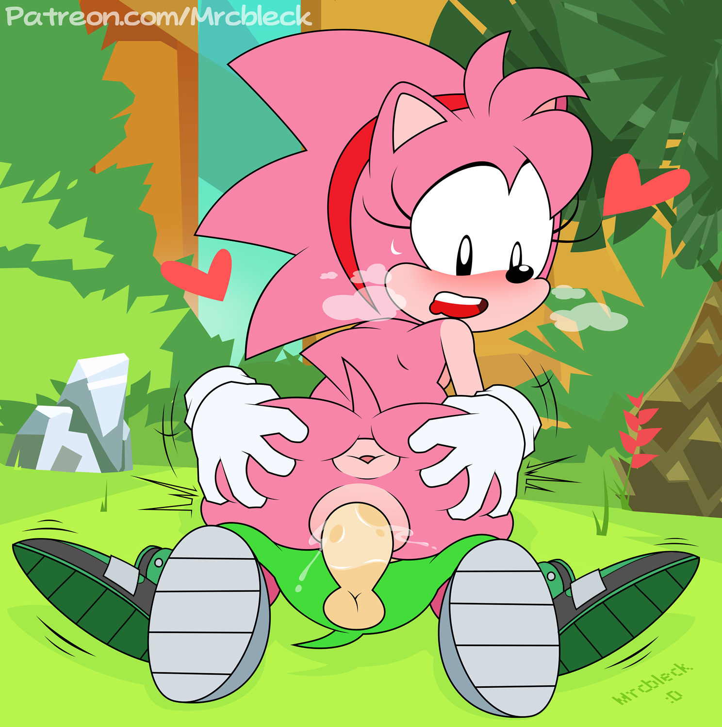 amy rose, anthro, anthro on anthro, anus, archie comics, ass, blush, classic amy rose, edit, female, grabbing, grabbing ass, hedgehog, hi res, mobian, mobian (species), mobian hedgehog, mrcbleck, pussy, pussy juice, scourge the hedgehog, scourgeeedits, sega, sex, sonic (series), sonic cd, sonic mania, sonic the hedgehog (archie), sonic the hedgehog (comics), sonic the hedgehog (series), third-party edit, vaginal penetration, vaginal sex
