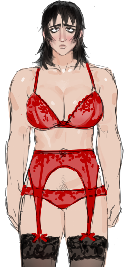 1girls, anya (mouthwashing), athletic, athletic female, breasts, lacryboy, lingerie, lingerie only, lingerie panties, mouthwashing, muscular, muscular female, shoulders, sketch, solo, stockings, toned, toned female