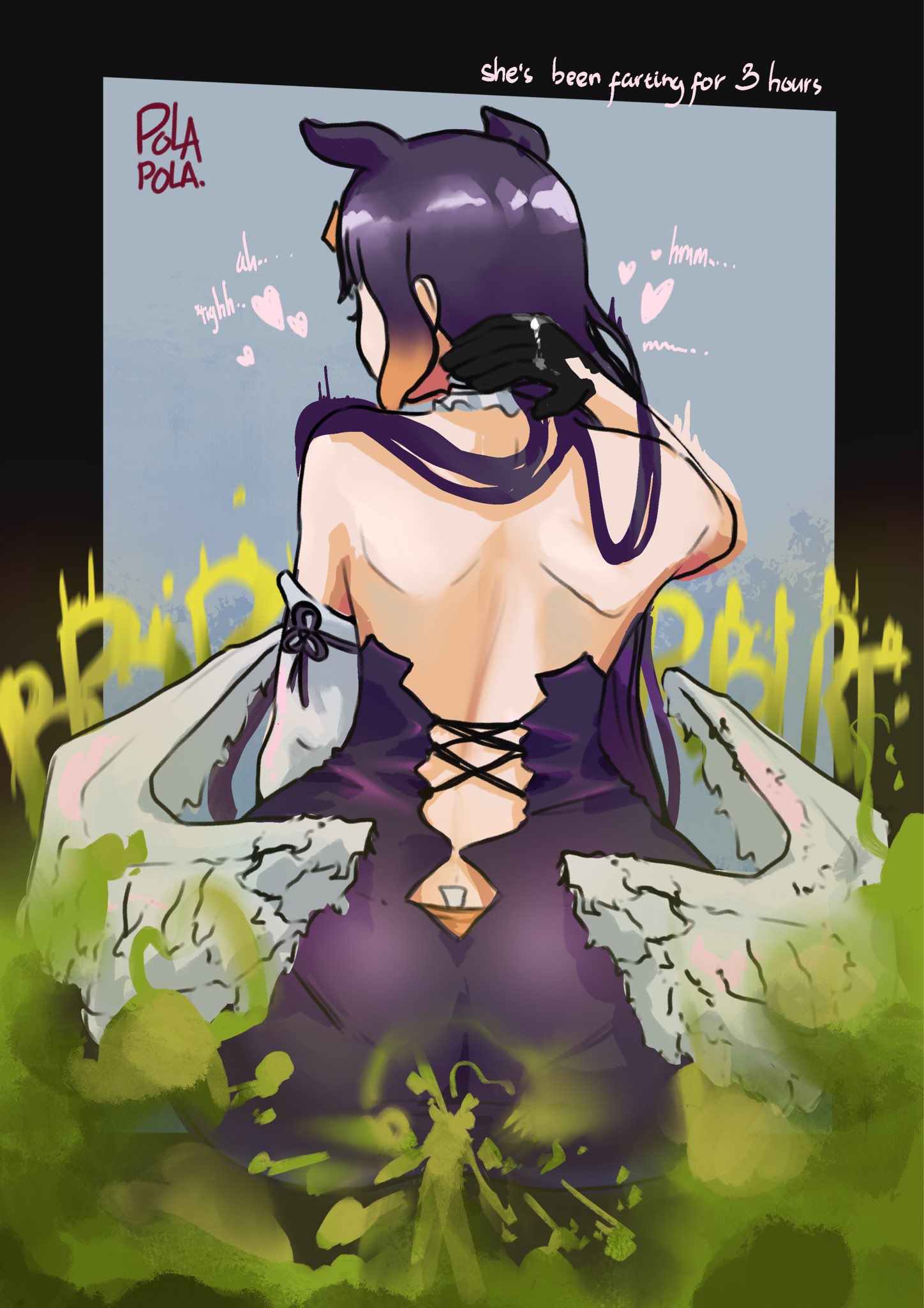 enjoying farting, enjoying farts, fart, fart cloud, fart fetish, farting, hololive, hololive english, ninomae ina'nis, polapolabianda, squid, squid girl, virtual youtuber, vtuber