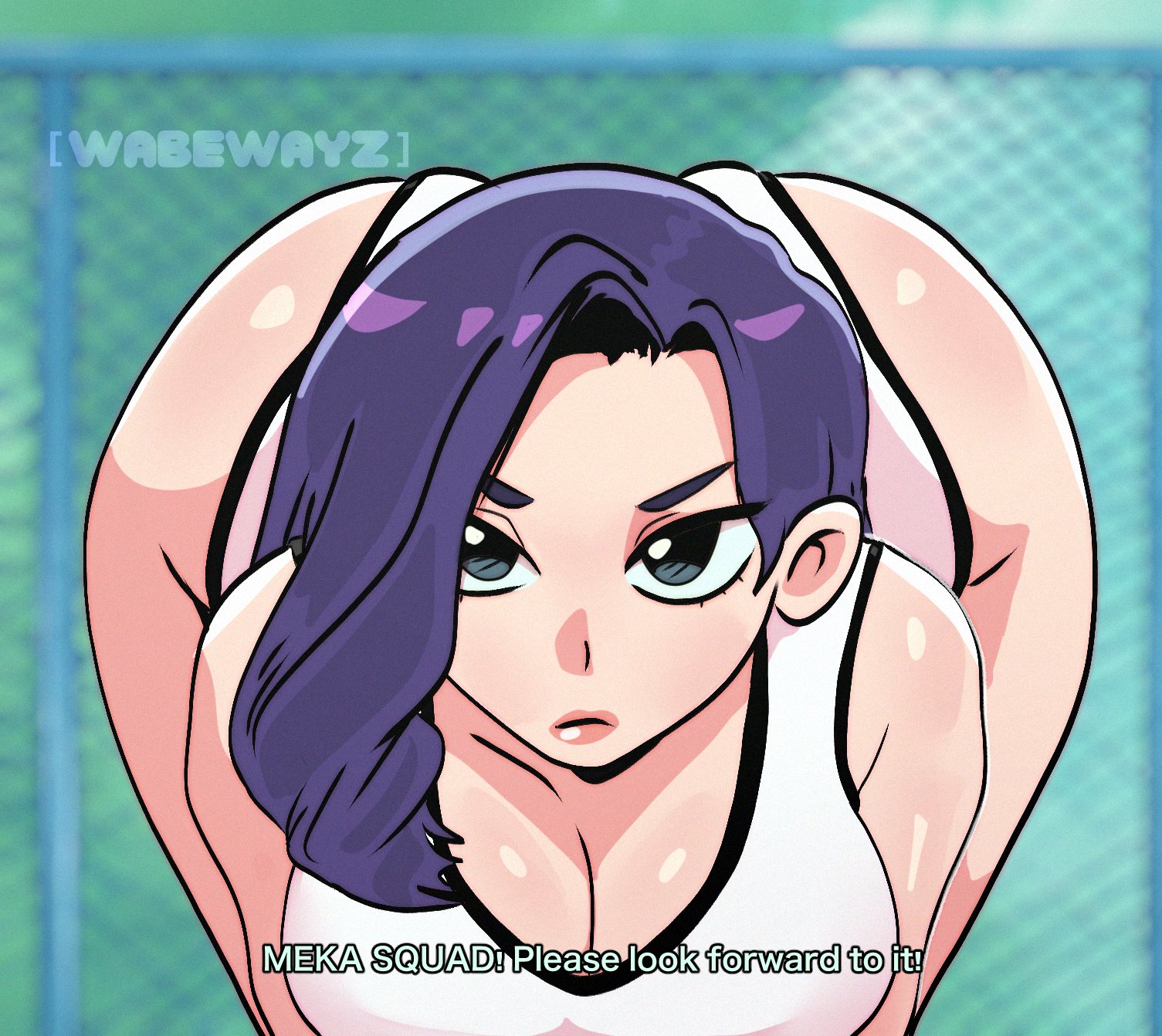 ai assisted, ai generated, d.mon, female, light skin, light-skinned female, meme, overwatch, please look forward to it, solo, solo female, twitter link, wabewayz, yuna lee