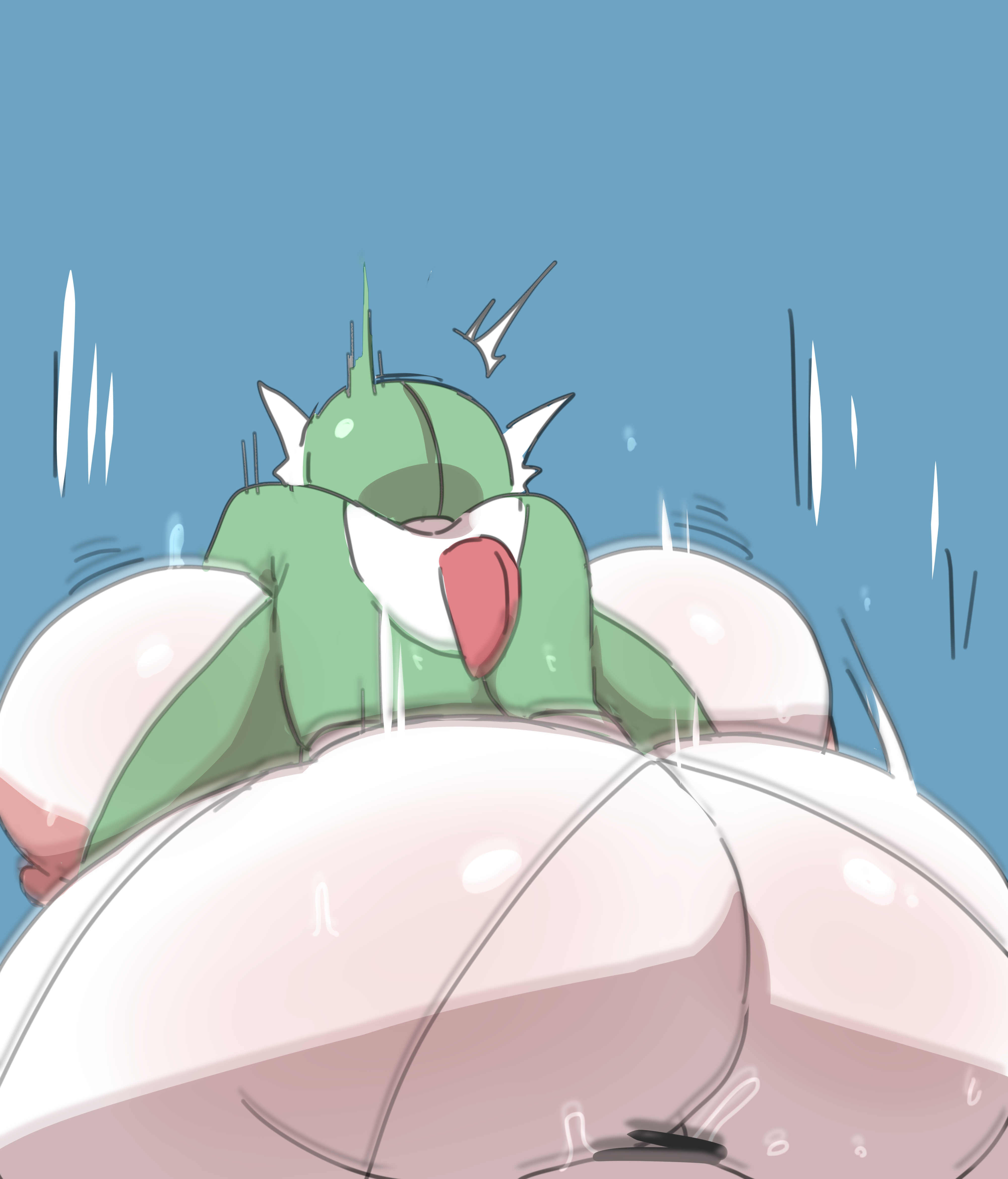 absurd res, areola, ass, big ass, big breasts, big butt, breasts, duo, female, female penetrated, female pokemon, gardevoir, generation 3 pokemon, green body, green hair, hair, hi res, huge ass, huge breasts, huge butt, human, humanoid, male, male penetrating, male penetrating female, male/female, mammal, motion blur, nintendo, nipples, nishikun, penetration, pokemon, pokemon (species), reverse cowgirl position, sex, white body