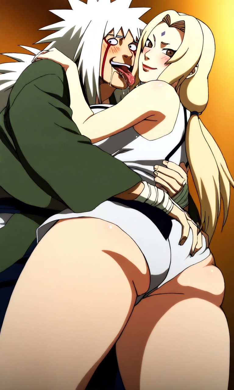 1boy 1girls ai_generated ass ass_focus ass_grab before_sex big_ass big_breasts black_eyes blonde_hair bottomless bottomless_female brown_eyes bubble_ass bubble_butt butt_crack drunk duo_focus embrace facepaint female from_behind groping groping_ass hug huge_ass huge_breasts jiraiya kimono large_breasts licking licking_face licking_partner lipstick long_hair looking_at_viewer makeup male male/female mature mature_female mature_woman milf naruto naruto_(series) naruto_shippuden naughty naughty_face naughty_smile open_mouth partially_clothed partially_clothed_female pervert pervert_male presenting presenting_ass rear_view round_ass silly silly_face tbaanime thick_ass tongue tongue_out tsunade upper_body voluptuous voluptuous_female wafuku white_hair wide_hips