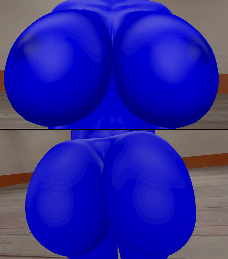 1girls 3d ass ass_focus blue_skin breasts colored_skin kasso_(skulltronprime969) oc original original_character rule_63 skulltronprime969 solo