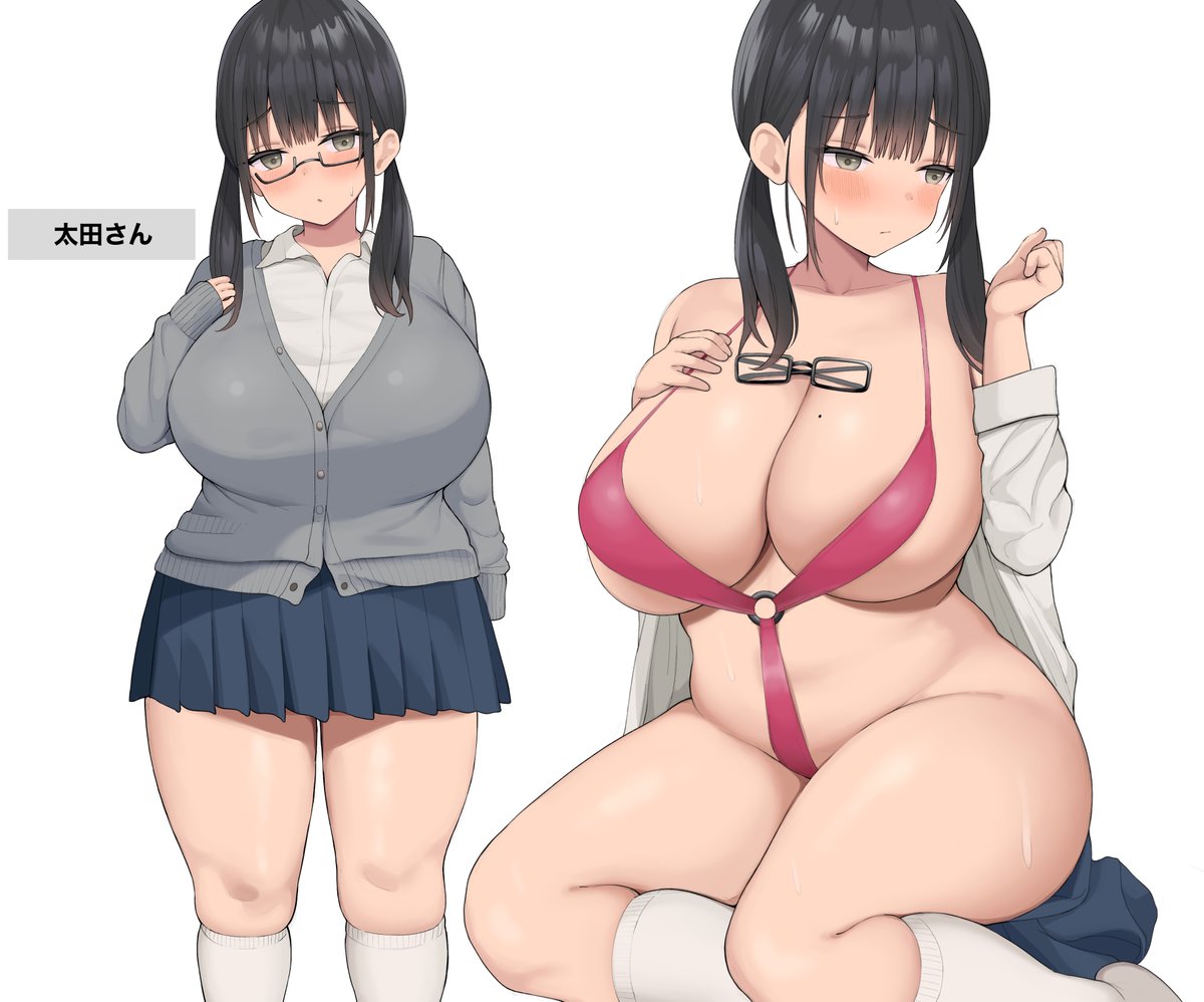 1girls breasts brown_hair chubby female hi_res hips huge_breasts light-skinned_female light_skin long_hair neneneji original original_character thick_thighs thighs voluptuous wide_hips