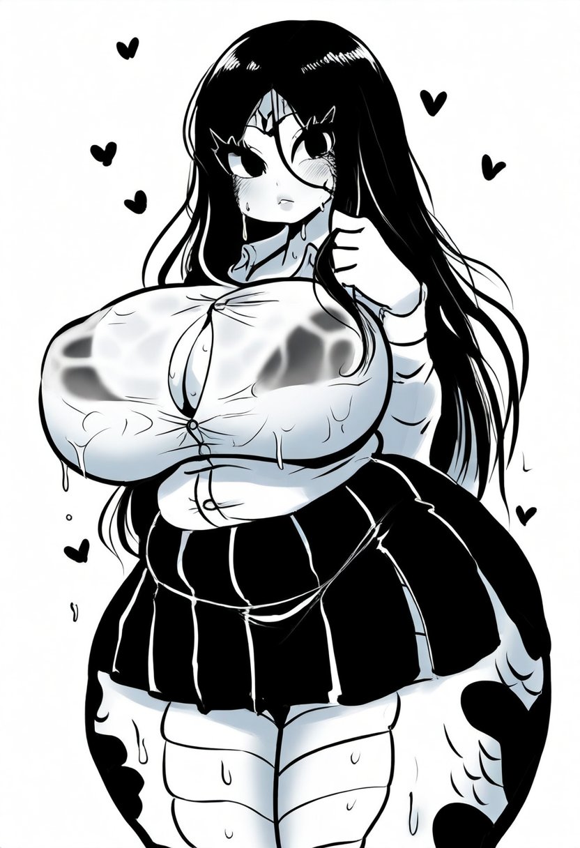 1female 1girls ai_generated big_breasts black_and_white black_eyes black_eyes_female black_hair black_hair_female black_skirt boa_hancock curvy curvy_body curvy_female curvy_figure dan16369336 female female_only long_hair long_hair_female microskirt novelai one_piece school_uniform schoolgirl schoolgirl_uniform see-through see-through_clothing see-through_shirt shonen_jump shueisha skimpy sole_female sweat sweating tagme tagme_(artist) thick thick_thighs twitter_link unbuttoned_shirt weekly_shonen_jump weekly_shounen_jump wet_clothes wet_clothing wet_shirt white_shirt white_skin white_skinned_female wide_hips