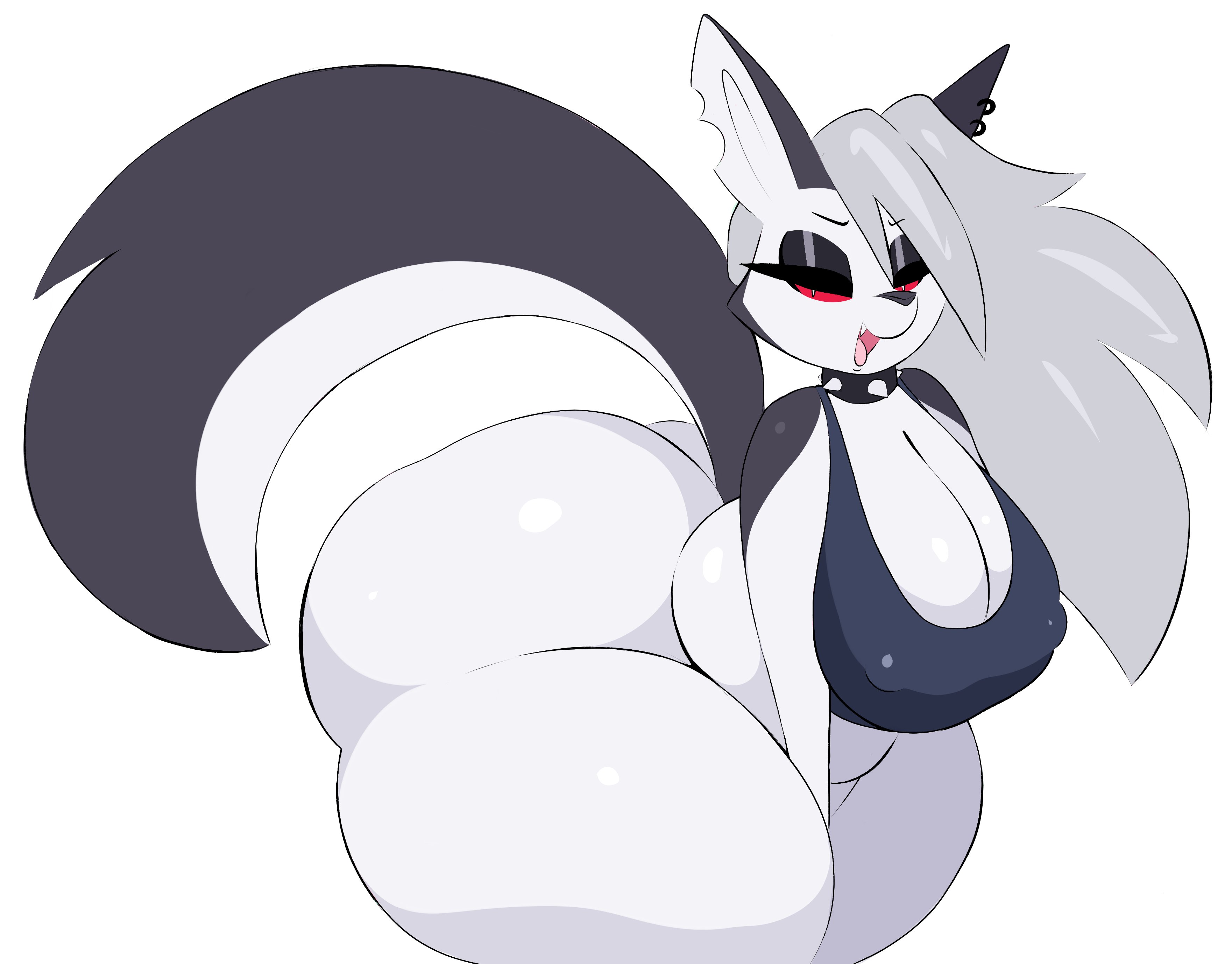 arizonathevixen, ass, big ass, big breasts, breasts, bubble ass, bubble butt, chubby, cleavage, female, furry, hellhound, helluva boss, huge ass, huge breasts, hyper ass, hyper butt, loona (helluva boss), tagme, thick thighs, wide hips