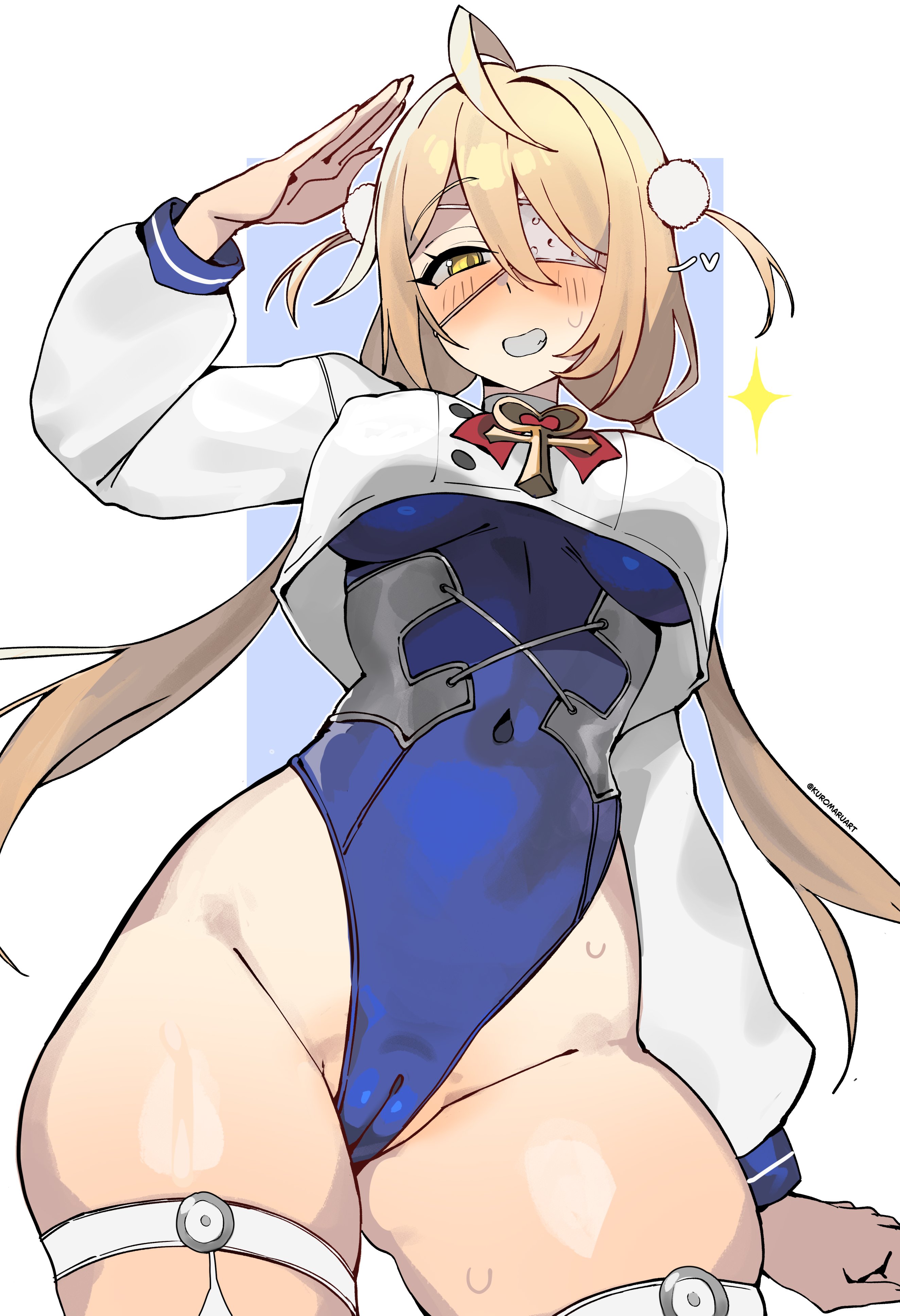 1girls, bottom heavy, breasts, cameltoe, child bearing hips, crop top, crop top overhang, female, female focus, female only, highleg, highleg leotard, huge hips, huge thighs, kuromaruart, large breasts, leotard, light skin, light-skinned female, looking at viewer, phoenix reffaella, phoenix reffaella (daydream complex), solo, thick thighs, thighs, wide hips, zenless zone zero