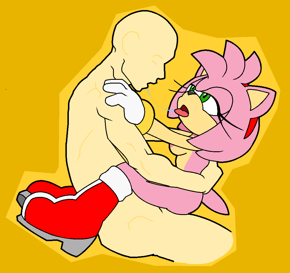 amy_rose anthro anthro_penetrated bodily_fluids boots color_edit colored date duo edit eulipotyphlan female ffisf from_front_position hedgehog human human_on_anthro human_penetrating interspecies kissing male male/female mammal mastery_position penetration saliva saliva_string sega sex snailbail22 sonic_(series) sonic_the_hedgehog_(series)