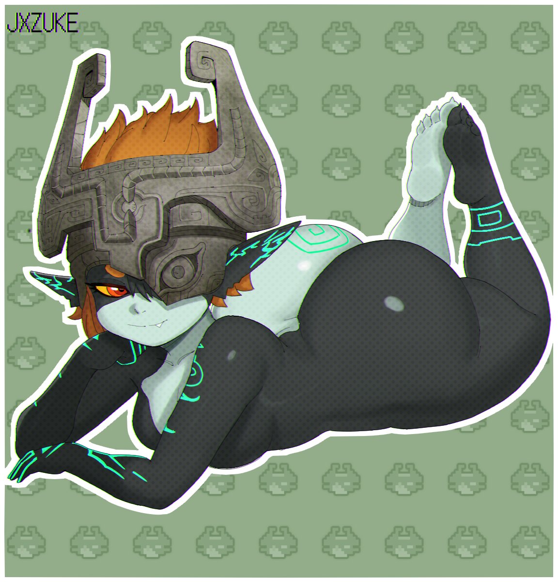 1girls ass big_ass breasts female female_only imp_midna jxzuke looking_at_viewer midna nintendo orange_hair shortstack solo solo_female tagme the_legend_of_zelda thick_thighs thighs twilight_princess wide_hips wide_thighs