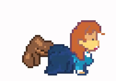 1boy, 1girls, algob4v, all fours, ambiguous penetration, animated, animated gif, animated image, animation, clothed female nude male, clothed sex, clothing, disembodied penis, doggy style, female, female focus, female penetrated, fucked through clothes, fucked through skirt, gif, kindergarten (game), kindergarten 3, male, ms. lovelett, penis, pixel animation, pixel art, sex, through clothes
