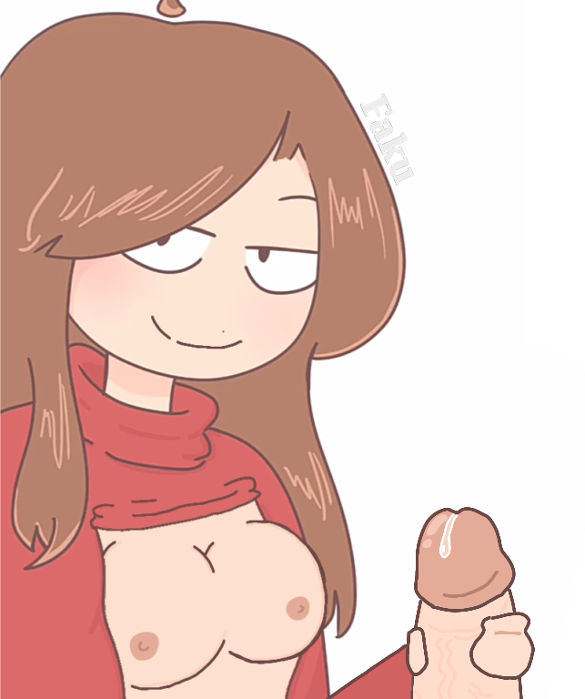 big_breasts brown_hair brown_hair_female cum diper_pines disney handjob incest layukoxd mabel_pines masturbation no_bra penis precum tiktok tiktok_username